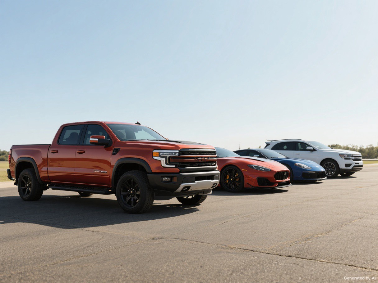 American pickup, SUV, and performance car lineup.