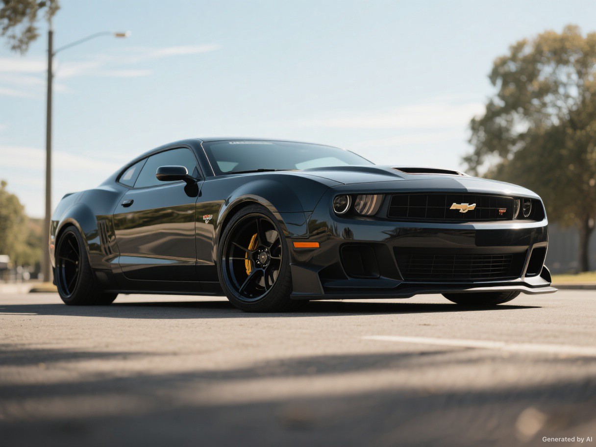 A muscle car in daylight.